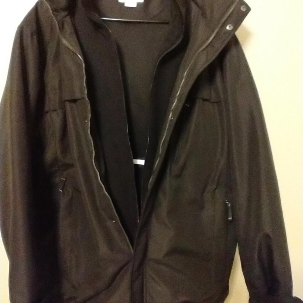 St.John'sBay Heavy Lined Coat w/Lined Hood, VG Condition Size Large